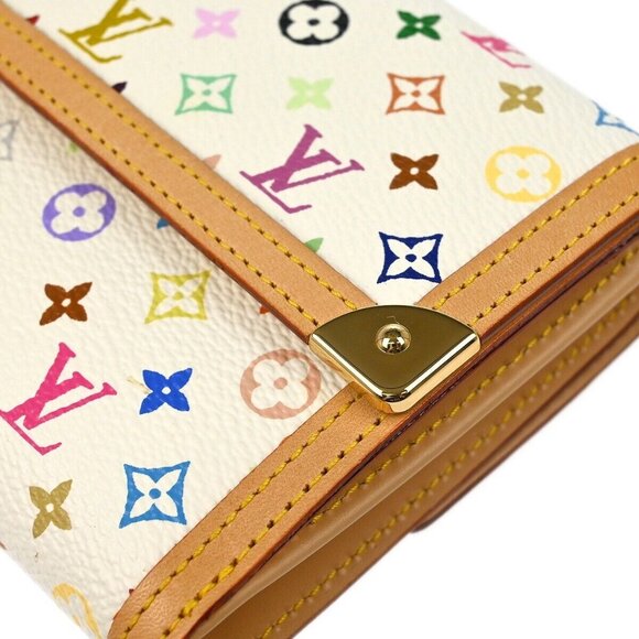 Louis Vuitton Multicolor Porte Monnaie Billet Cartes Credit M92983 TH0095 144424 - Picture 3 of 8